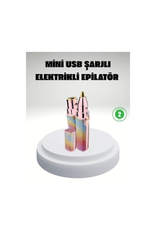 Şarjlı - 681 - Mini Yüz Ve Kaş Epilatörü Ağrısız Ve - Glblseme - Hassas Temizlik