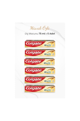 Colgate Misvak Özlü Diş Macunu 6 x 75 ML Colgate Misvak Özlü Diş Macunu 6 x 75 ML