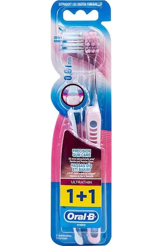 Oral-B Diş Fırçası UltraThin Kompakt Hassas Diş Eti Bakımı Ekstra Yumuşak 2'li Fırsat Paketi