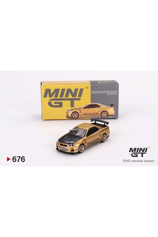 Mını Gt Nıssan Skylıne Gt-r R34 Top Secret Lımıted 676 1/64