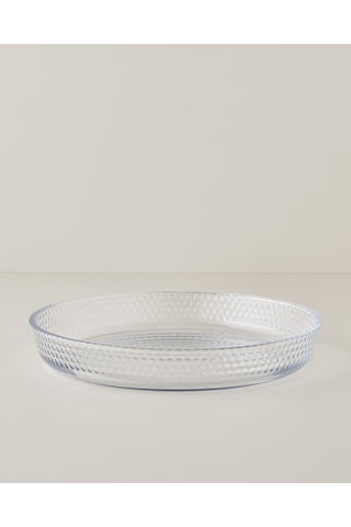 English Home Bake&serve Cam Yuvarlak Fırın Kabı 32x4,5 Cm Şeffaf Şeffaf