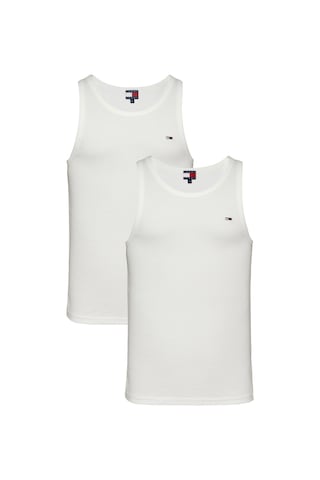Tommy Hilfiger Erkek Marka Logolu Günlük Kullanıma Uygun Beyaz T-shirt Dm0dm20769 0xr