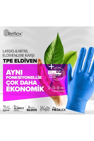 Reflex Winlyex Termo Vinil Pudrasız Eldiven M 100'lü