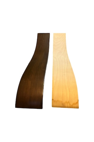 Kanepe Koltuk Salyangoz Kol Klapası Ceviz 13 Cm Mdf Kahverengi