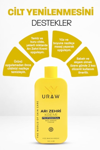 Uraw Arı Zehri Kremi İnce Çizgiler Ve Kırışıklık Karşıtı