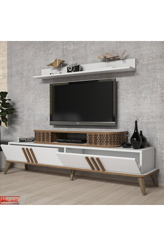 Eylül Tv Ünitesi Ve Orta Sehpa Takımı - Beyaz