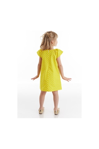 Denokids Puanlı Arılar Kız Elbise Sarı