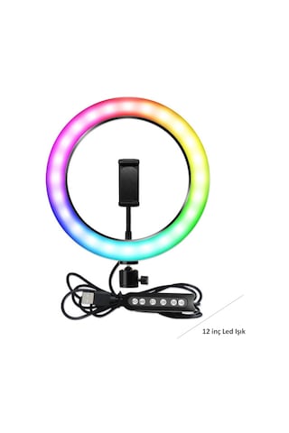 Rgb Led Mj30 Ringlight 12 İnç Led Işık - Çeşitli Renk -