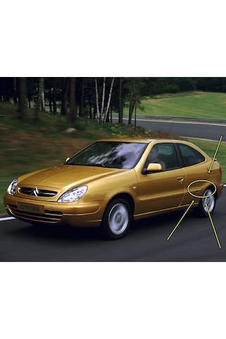 8665y6 Arka Camurluk Yazısı " Cıtroen Sport" Xsara Coupe 2li