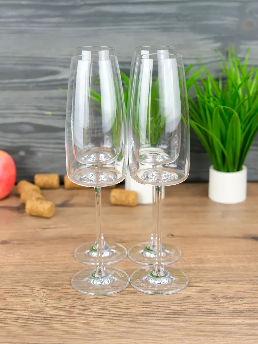 Rona Lord 340 Ml 4'lü Şampanya Bardağı 204125535 Beyaz