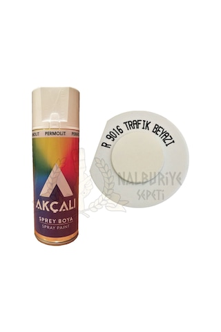 Akçalı Trafik Beyaz Sprey Boya 400 ML Ral9016