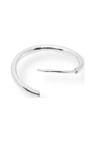 Oya Silver İnce Gümüş Halka Küpe 1.5mm 1.7x1.7cm