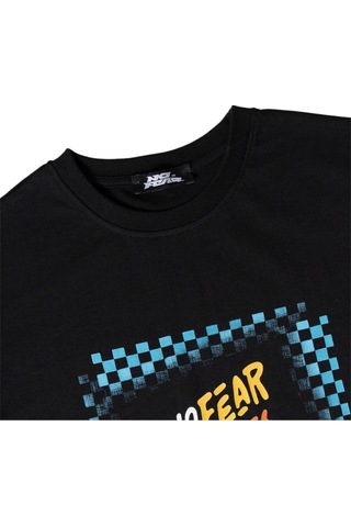 No Fear Erkek Çocuk Baskılı Tshirt SIYAH