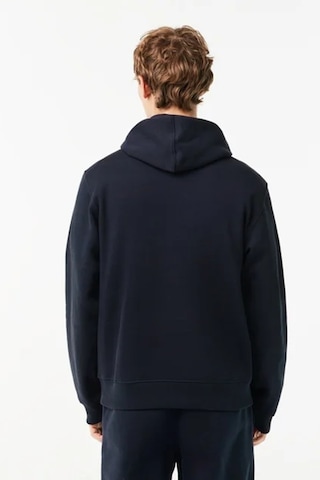 Lacoste Men's Relaxed Fit Kapüşonlu Baskılı Hoodie Sweatshirt Erkek Organik Pamuk Sweatshirt Siyah