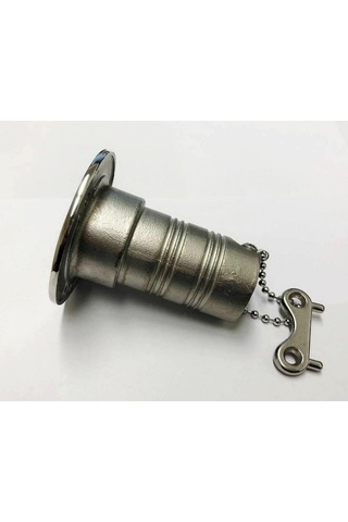 Pis Su Dolum Kapağı 38 MM Krom Tekne Karavan Waste Atık Su Ağzı