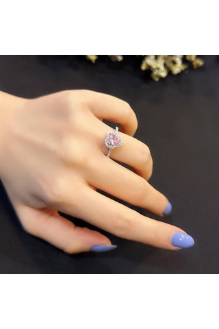 Stela Pembe Kalp Yüzük B