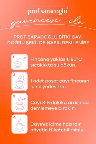Prof Saracoglu Papatya Bitki Çayı 20'li