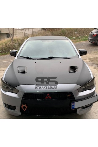 Mitsubishi Lancer 2008-2013 Uyumlu Batman Yarasa Ayna Kapağı Piano Black Abs Plastik Sts Oto Aksesuar