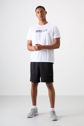 Tommy Life Beyaz Polyester Nefes Alan Dokulu İnce Esnek Standart Fit Erkek Performans T-shirt - 88385 Beyaz