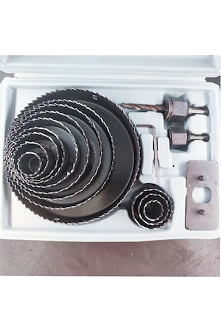 Profesyonel 16 Parça Panç Seti Kartonpiyer Sunta Alçıpan Delici T