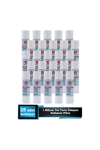 Sumarkt Açık Kasa Su Arıtma Cihazı 10 Inç 1 Mikron Sediment Spun Filtre 25 Adet Sumarkt Açık Kasa Su Arıtma Cihazı 10 Inç 1 Mikron Sediment Spun Filtre 25 Adet