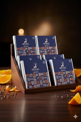Mozac Premium: Portakallı Bitter Bolu Çikolatası 5'li Gurme Set