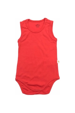 Mini Damla Body Askılı Penye Kırmızı