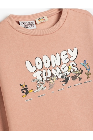 Koton Looney Tunes Sweat Lisanslı Bisiklet Yaka Uzun Kollu Şardonlu Pembe 5wkg10575ak Gülkurusu
