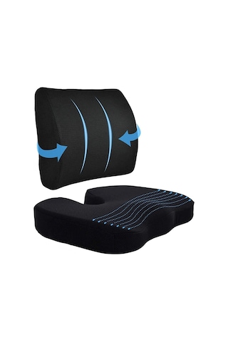 Oturma Minderi Bel Yastığı Bel Destek Yastığı Ortopedik Visco ...