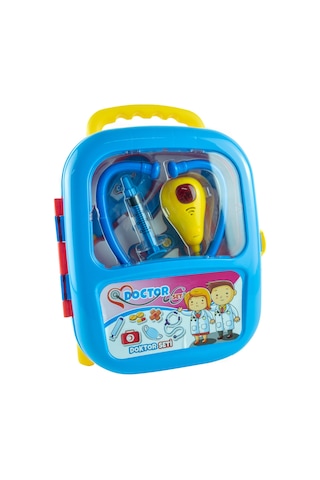 Doktor Seti Oyuncak Işıklı Sesli 10 Parça Çantalı Mavi