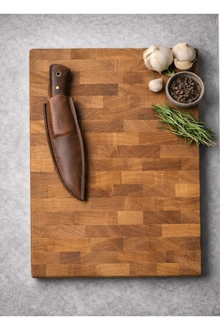 Meşe Ağacı End Grain Kesme Tahtası