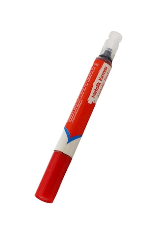 Badem10 Oto Rötuş Kalemi 5 Ml Araç Kaporta Tampon Çizik Giderici Fırça Yenileme Metalik Kırmızı Renk Boya