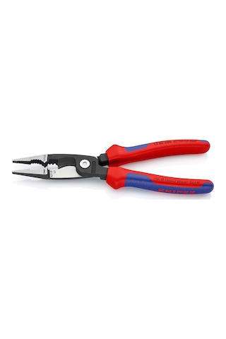 Knipex Elektrik Tesisatı Pensesi Siyah Attramentize, Çok Bileşenli Saplı 200 Mm 13 82 200