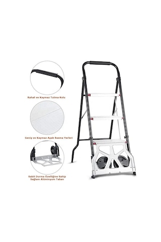 Duffmart PR2380A Pro Merdivenli Katlanır Paket Taşıma Arabası 80 KG