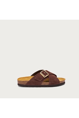 Cocoa Terlik Kadın 17b3 Frau Velour-s Cocoa