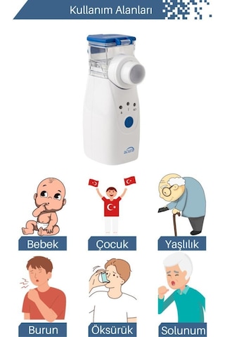 Acura AC-4030 Taşınabilir Mesh Nebulizatör Cihazı