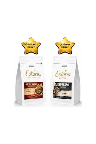 Espresso Platinum Ve Filtre Kahve Brezilya Santos 2 X 250 G Çekirdek Kahve