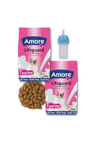 LifeGuard Yavru Kedi Süt Tozu 480gr ve Hills Kitten 100gr ZipPack