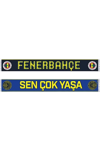 Fenerium Fenerbahçe Unısex Sen Çok Yaşa Şal Uv Kutu Sarı - Lacivert
