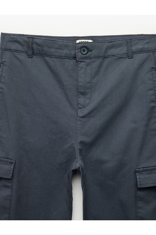 Koton Pamuklu Kapaklı Cep Detaylı Gabardin Kargo Pantolon Mavi 6skb40090tw