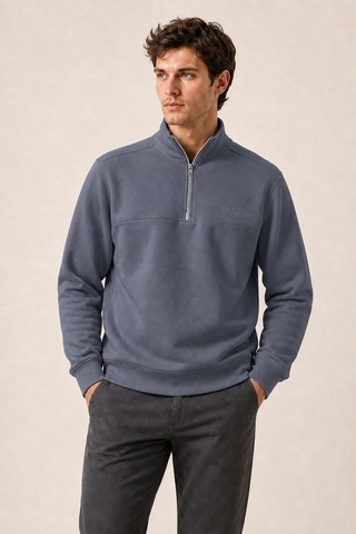 Redline Krivs Bisiklet Yaka Regular Fit Kışlık Sweatshirt Antrasit