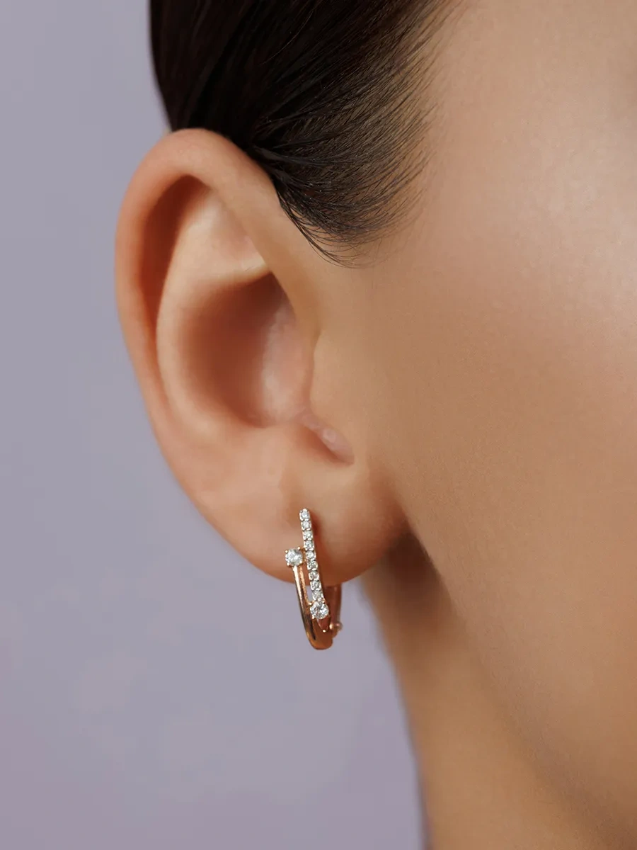 Veronika Jewelry Factory 925 Ayar Gümüş Yol Küpe 462123728 Altın