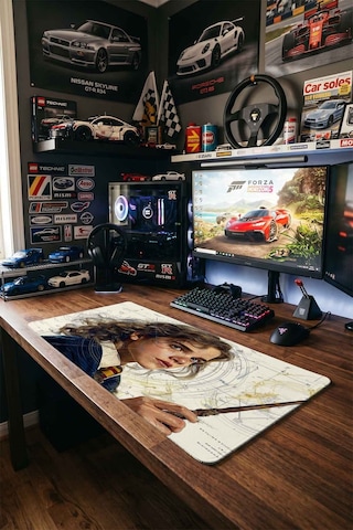 Hermione Granger Büyücü Blueprint 40x90 Cm Oyuncu Mousepad Kaymaz Taban Büyük Boy