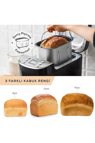 Karaca Bake Xl Siyah Ekmek Ve Yoğurt Yapma Makinesi (Teşhir&Outlet)