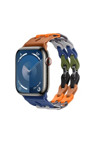 Apple Uyumlu Watch 10 42mm - 38/40/41mm Kordon Silikon Örgü Ayarlanabilir 2/3/4/5/6/se/7/8/9