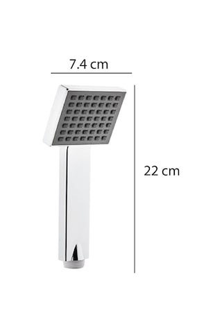 Ahlez Quadro Kare Duş Başlığı Krom