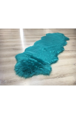 Doğuş Peluş Halı Apost Turkuaz 75 x 200Cm Post Halı Yolluk