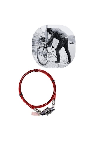 Şifreli Pratik Ve Sağlam Bisiklet Kilidi Siyah