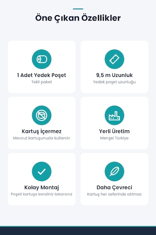 Twist İle Tam Uyumlu Yerli Malı Çöp Poşeti - Tekli