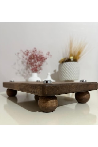 Sammwood Lüks Doğal Ahşap Sunumluk , Ahşap Ayaklı Sunumluk , Orga